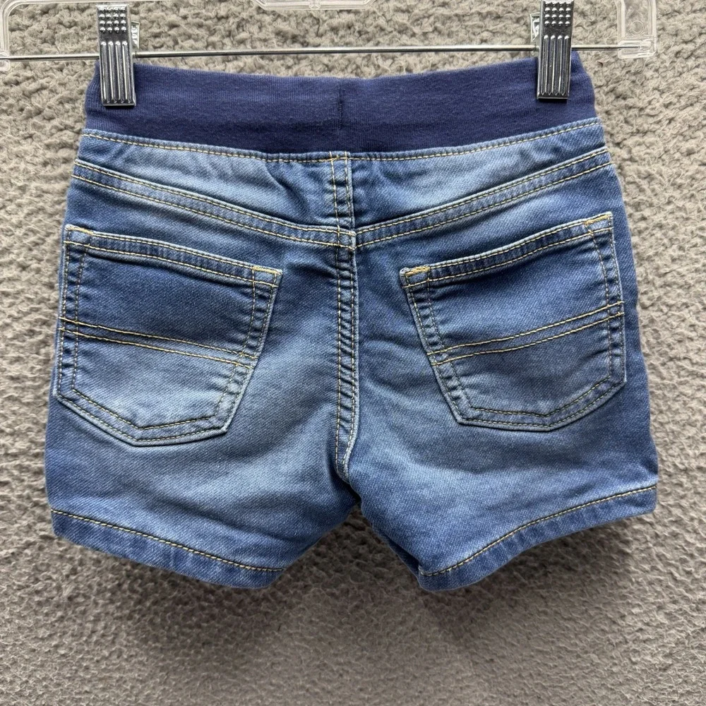 Carters Shorts Toddler Boys Size 4T Blue Denim Drawstring Shorts Size 4T